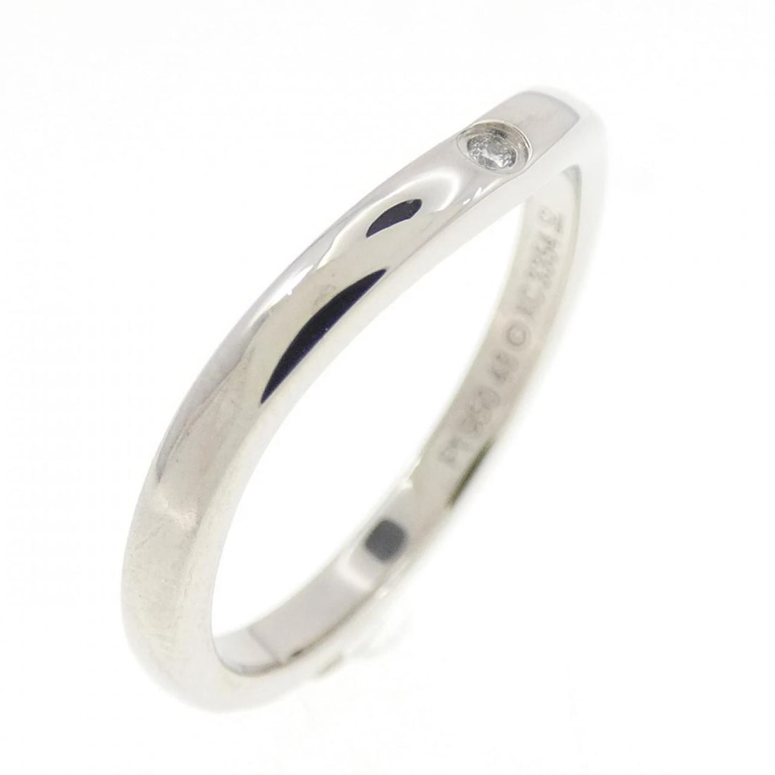 CARTIER BALLERINA 3-PIECE RING: Cartier Ballerina 3-Piece Ring Brand: CARTIER Type: Ring Material: Platinum950, Main Stone/Creation Natural Color: White Size: US 4 1/2(48) Accessories: None Accessories Notice: When purchasing