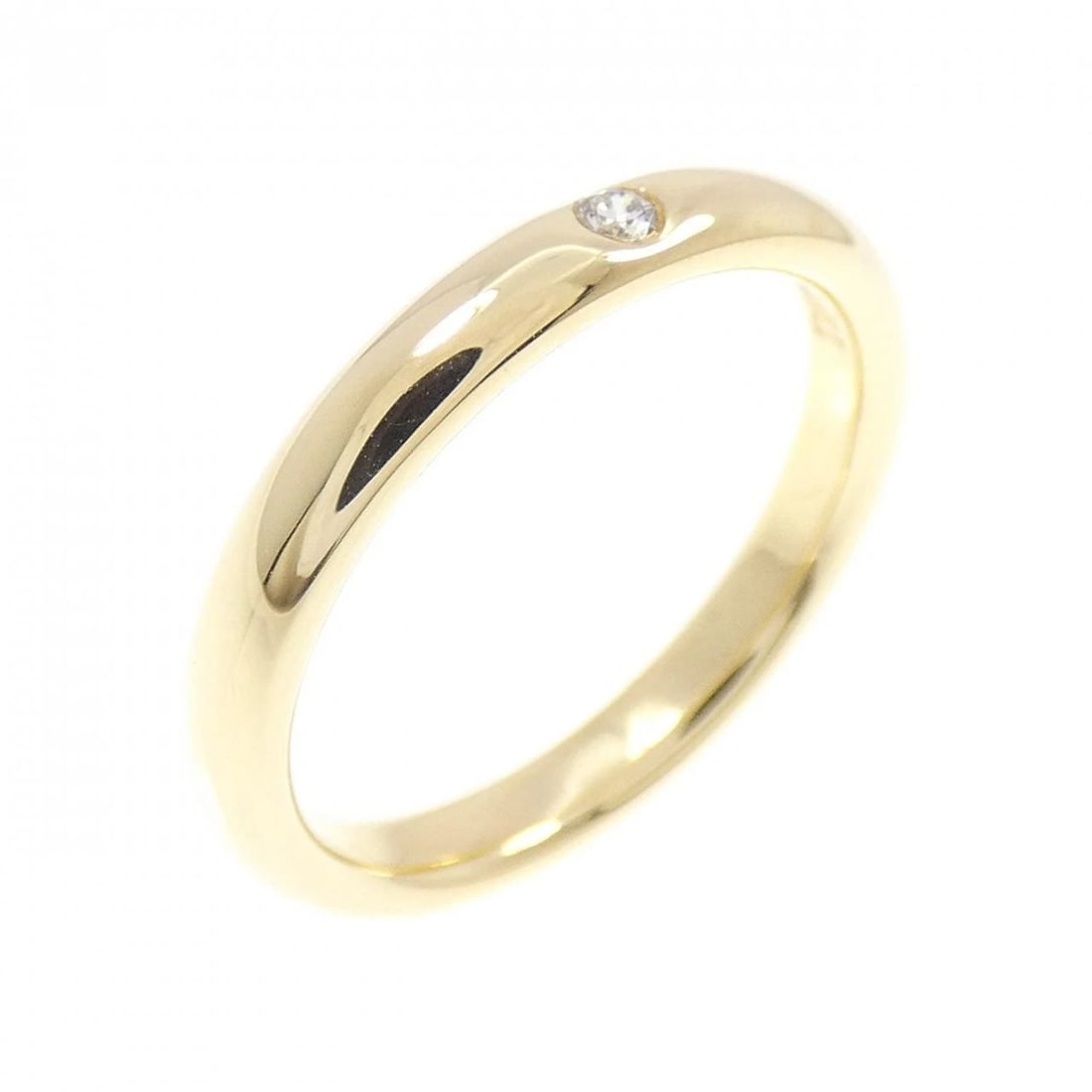 TIFFANY & CO. BAND RING: TIFFANY & Co. Band Ring Brand: TIFFANY&Co. Type: Ring Material: 750 yellow gold, Main Stone/Creation Natural Color: Yellow Gold Size: US 5 1/4 Accessories: None Accessories Notice: When purchasing