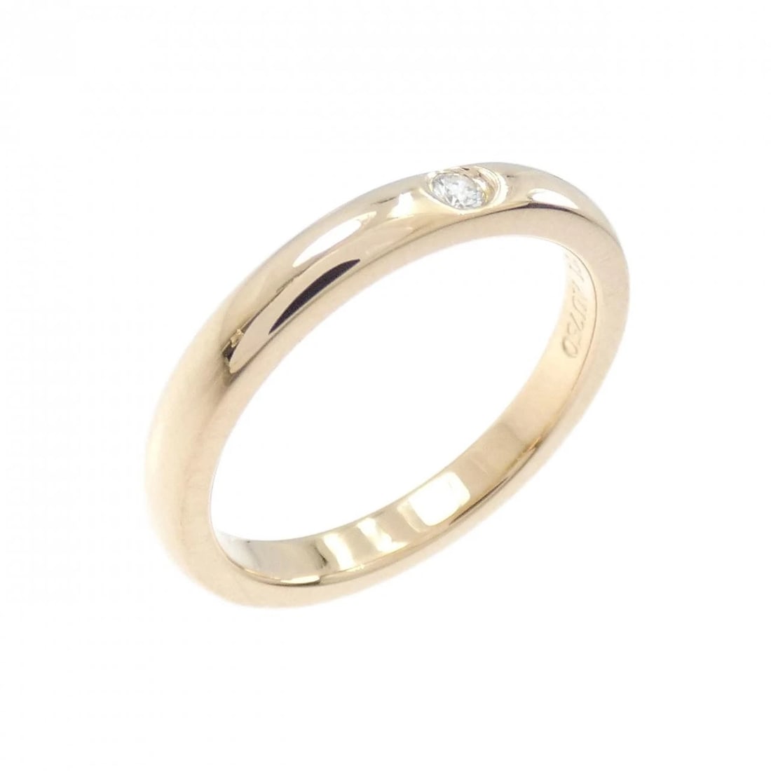 TIFFANY & CO. BAND RING: TIFFANY & Co. Band Ring Brand: TIFFANY&Co. Type: Ring Material: 750 Pink Gold, Main Stone/Creation Natural Color: pink Gold Size: US 3 3/4 Accessories: None Accessories Notice: When purchasing