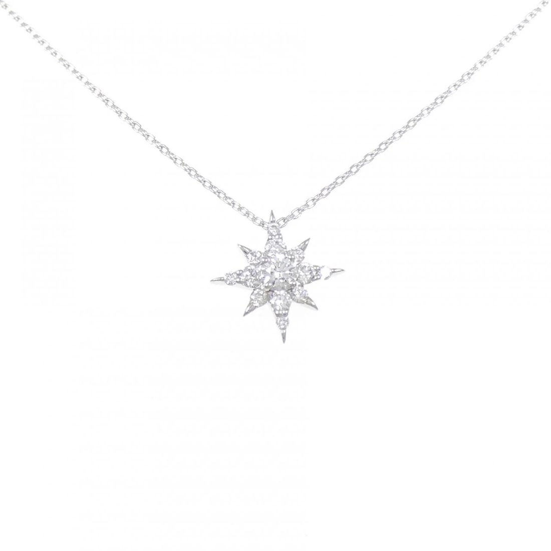 PONTE VECCHIO DIAMOND NECKLACE: Ponte Vecchio Diamond Necklace Brand: Ponte Vecchio Type: Necklace Material: Platinum999/Platinum850, Main Stone/Creation Natural Color: Platinum Size: 38?42cm Actual Size Pendant length approx. x