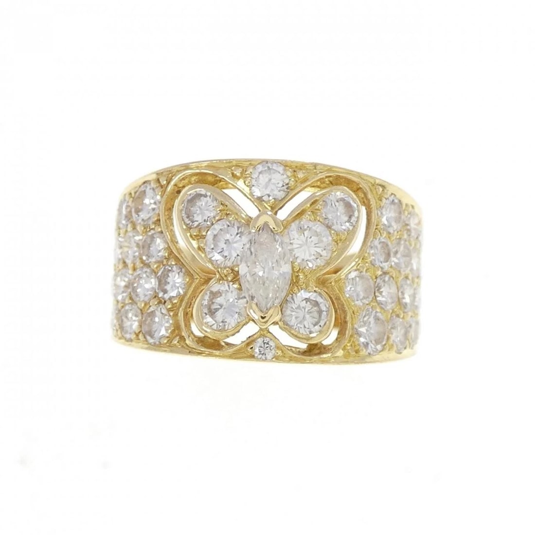 VAN CLEEF & ARPELS DIAMOND RING: Van Cleef & Arpels Diamond Ring Brand: Van Cleef & Arpels Type: Ring Material: 18kt yellow gold, Main Stone/Creation Natural Color: yellow gold Size: US 4 1/2 Accessories: None Accessories