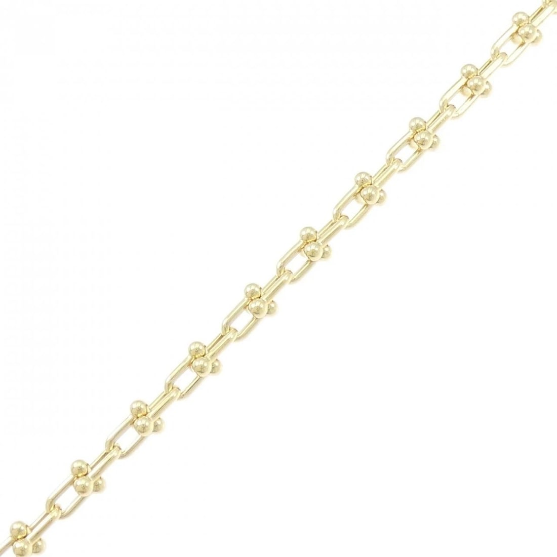 TIFFANY & CO. LINK MICRO BRACELET: TIFFANY & Co. Link Micro Bracelet Brand: TIFFANY&Co. Type: Bracelet Material: 750 yellow gold, Color: Yellow Gold Size: 17cm Actual Size Max width approx.: 4.2mm Accessories: None Accessories Notice: