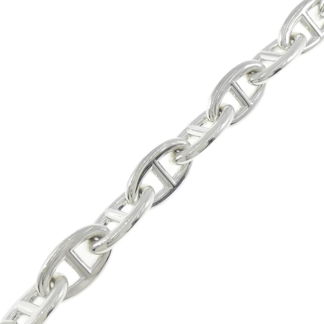 HERMES CHAINE D'ANCRE GM BRACELET: Hermes Chaine d'Ancre GM Bracelet Brand: HERMES Type: bracelet Material: 925Silver, Color: Silver Size: 18.5cm Actual Size Max width approx.: 11.3mm Accessories: None Accessories Notice: When