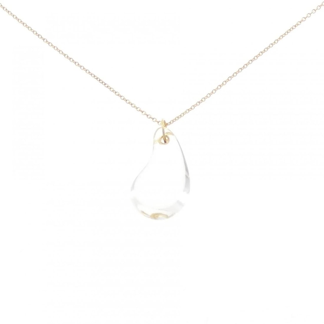 TIFFANY&CO. TEARDROP NECKLACE: TIFFANY&Co. Teardrop Necklace Brand: TIFFANY&Co. Type: Necklace Material: 750 yellow gold, Main Stone/Creation Rock Crystal Color: None Size: Actual Size Pendant length approx. x width approx.: