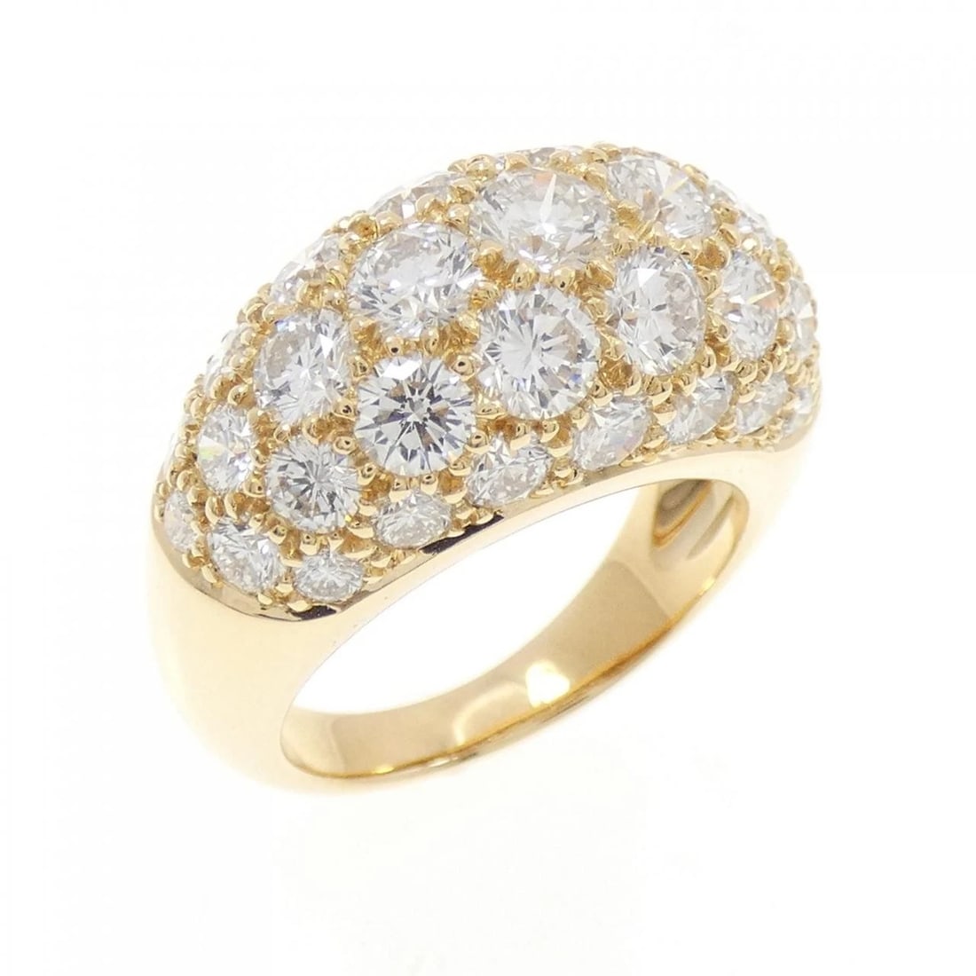 VAN CLEEF & ARPELS DIAMOND RING: Van Cleef & Arpels Diamond Ring Brand: Van Cleef & Arpels Type: Ring Material: 750 yellow gold, Main Stone/Creation Natural Color: yellow gold Size: US 5 3/4 Accessories: None Accessories