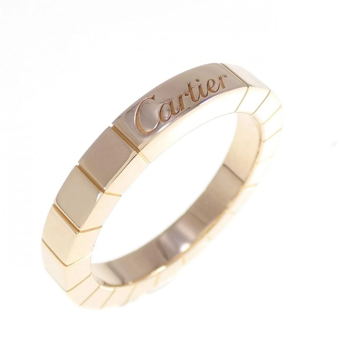 CARTIER LANIER RING: Cartier Lanier Ring Brand: CARTIER Type: ring Material: 750 Pink Gold, Color: Pink Gold Size: US 5.75 Accessories: None Accessories Notice: When purchasing pre-owned goods, please refer to the photos