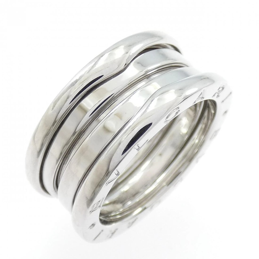 BVLGARI B.ZERO1 3-BAND RING: Bvlgari B.zero1 3-Band Ring Brand: BVLGARI Type: Ring Material: 750 white gold, Color: White Gold Size: US 6(52) Accessories: None Accessories Notice: When purchasing pre-owned goods, please refer to