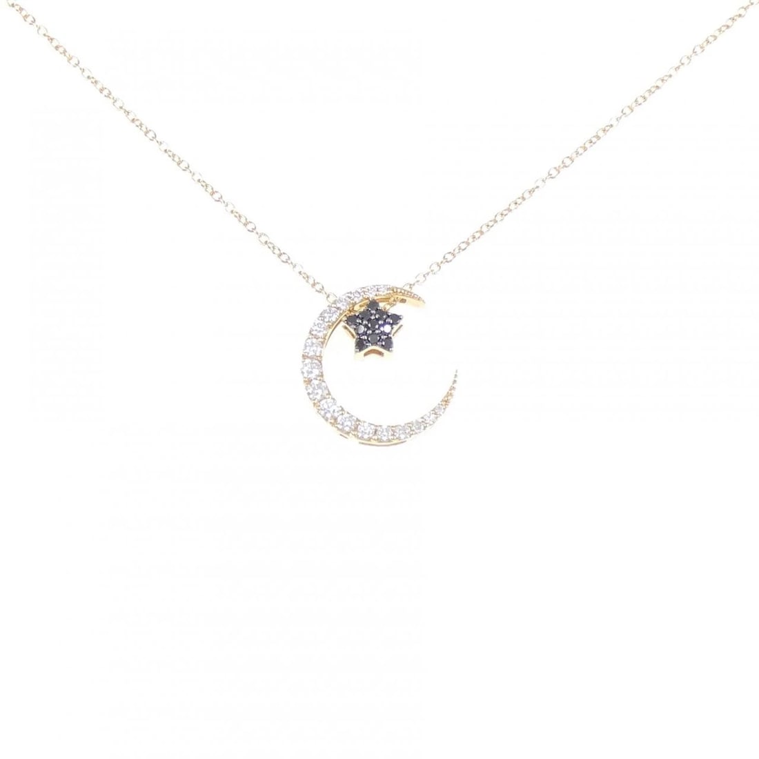 PONTE VECCHIO BIANCO E NERO NECKLACE: Ponte Vecchio Bianco e Nero Necklace Brand: Ponte Vecchio Type: Necklace Material: 18K Yellow Gold/18K Black Gold, Main Stone/Creation Natural Color: yellow gold Size: 36?40cm Actual Size Pendant