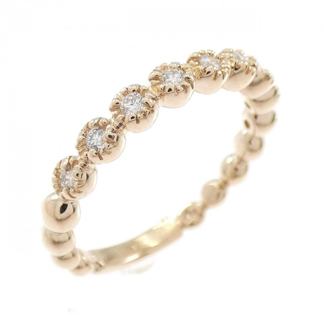 PONTE VECCHIO DIAMOND RING: Ponte Vecchio Diamond Ring Brand: Ponte Vecchio Type: Ring Material: K18 Pink Gold, Main Stone/Creation Natural Color: pink Gold Size: US 5 3/4 Accessories: None Accessories Notice: When purchasing