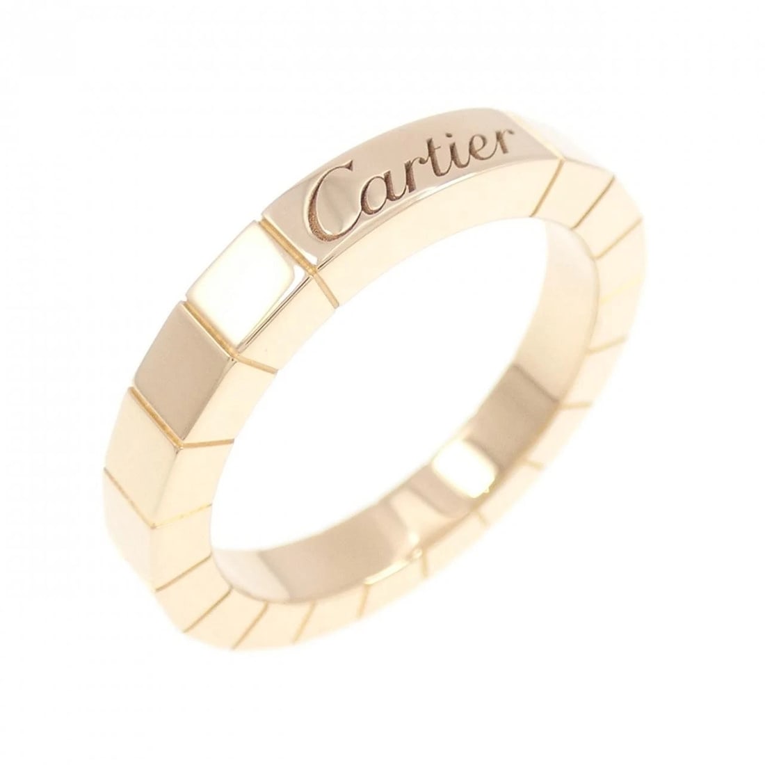 CARTIER LANIER RING: Cartier Lanier Ring Brand: CARTIER Type: Ring Material: 750 Pink Gold, Color: Pink Gold Size: US 5 Accessories: None Accessories Notice: When purchasing pre-owned goods, please refer to the photos of