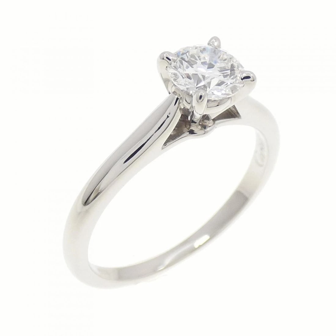 CARTIER SOLITAIRE RING: Cartier Solitaire Ring Brand: CARTIER Type: Ring Material: Platinum950, Main Stone/Creation Natural Color: Platinum Size: US 4 Accessories: None Accessories Notice: When purchasing pre-owned goods,