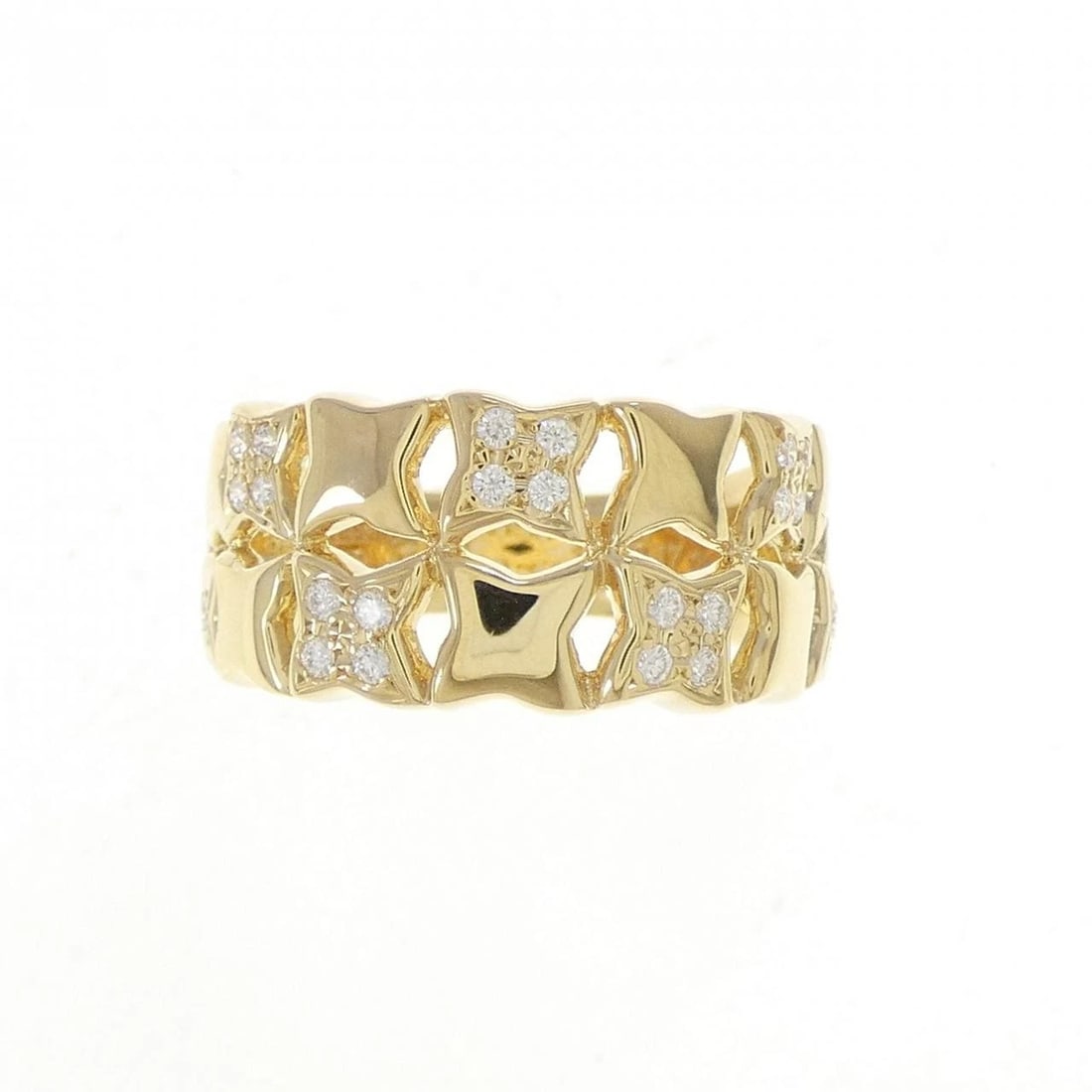 MIKIMOTO DIAMOND RING: Mikimoto Diamond Ring Brand: MIKIMOTO Type: Ring Material: K18 yellow gold, Main Stone/Creation Natural Color: Yellow Gold Size: US 7 Accessories: None Accessories Notice: When purchasing