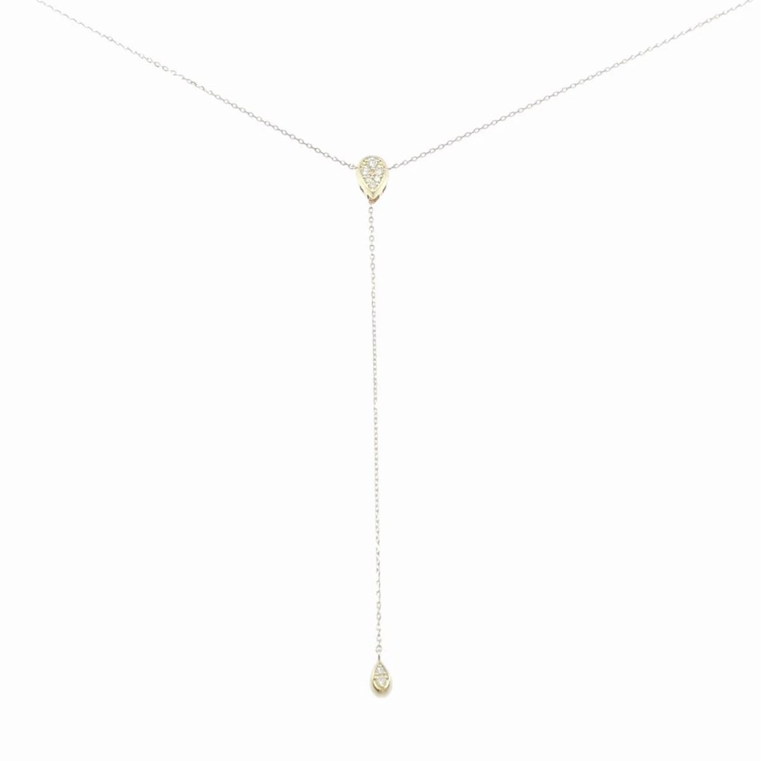 PONTE VECCHIO DIAMOND NECKLACE: Ponte Vecchio Diamond Necklace Brand: Ponte Vecchio Type: Necklace Material: K18 yellow gold, Main Stone/Creation Natural Color: Yellow Gold Size: Size -60cm Actual Size Pendant length approx. x