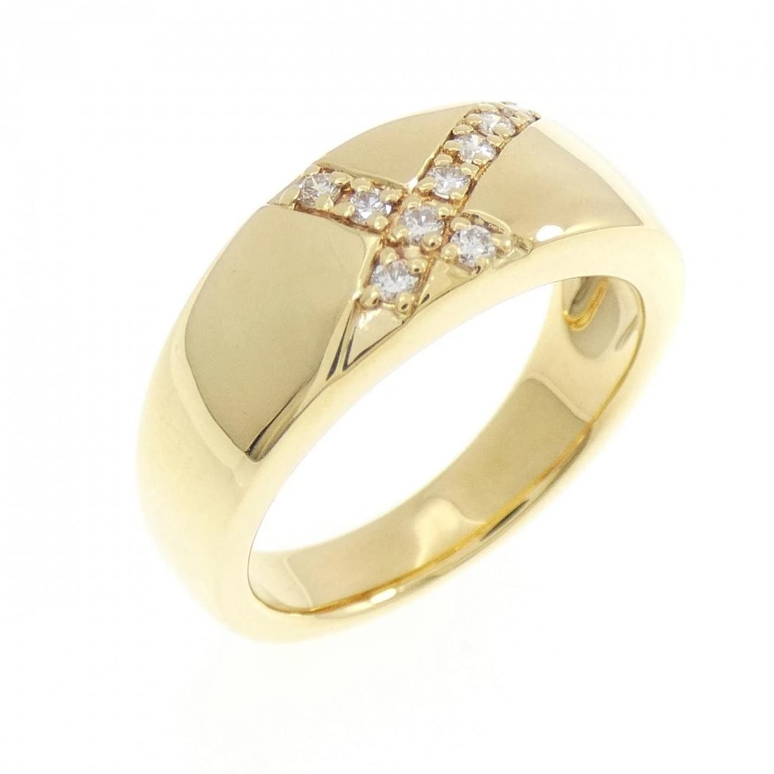 TASAKI DIAMOND RING: Tasaki Diamond Ring Brand: TASAKI Type: Ring Material: K18 yellow gold, Color: Yellow Gold Size: US 6 1/4 Accessories: None Accessories Notice: When purchasing pre-owned goods, please refe