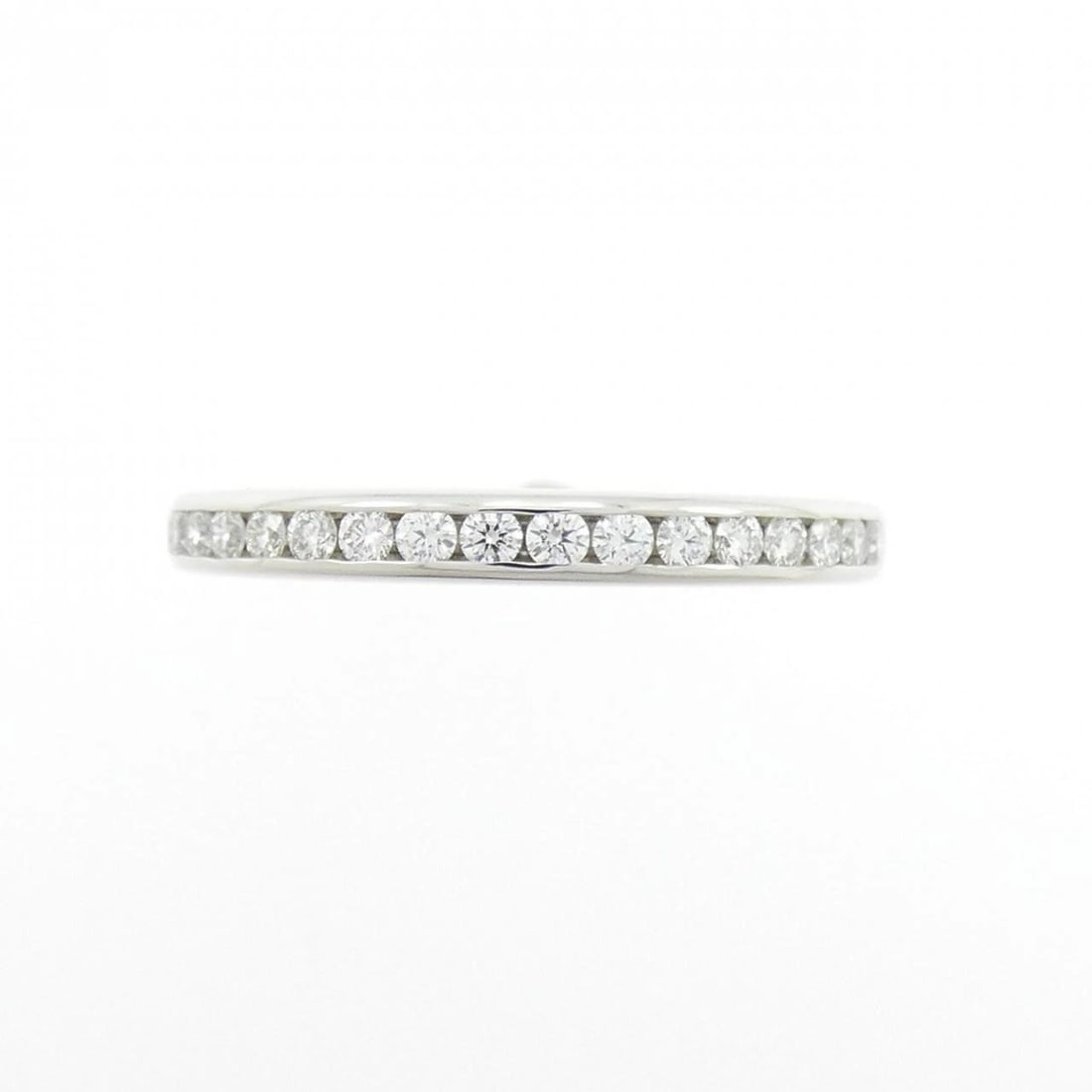 TIFFANY & CO. HALF CIRCLE CHANNEL SETTING RING: TIFFANY & Co. Half Circle Channel Setting Ring Brand: TIFFANY&Co. Type: Ring Material: Platinum950, Main Stone/Creation Natural Color: Silver Size: US 5 1/4 Accessories: None Accessories N