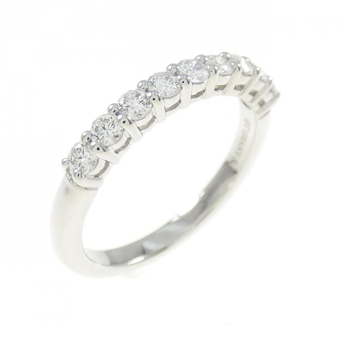 TIFFANY & CO. BAND RING: TIFFANY & Co. Band Ring Brand: TIFFANY&Co. Type: Ring Material: Platinum, Main Stone/Creation Natural Color: Platinum Size: US 4 Accessories: None Accessories Notice: When purchasing pre-owned goods,