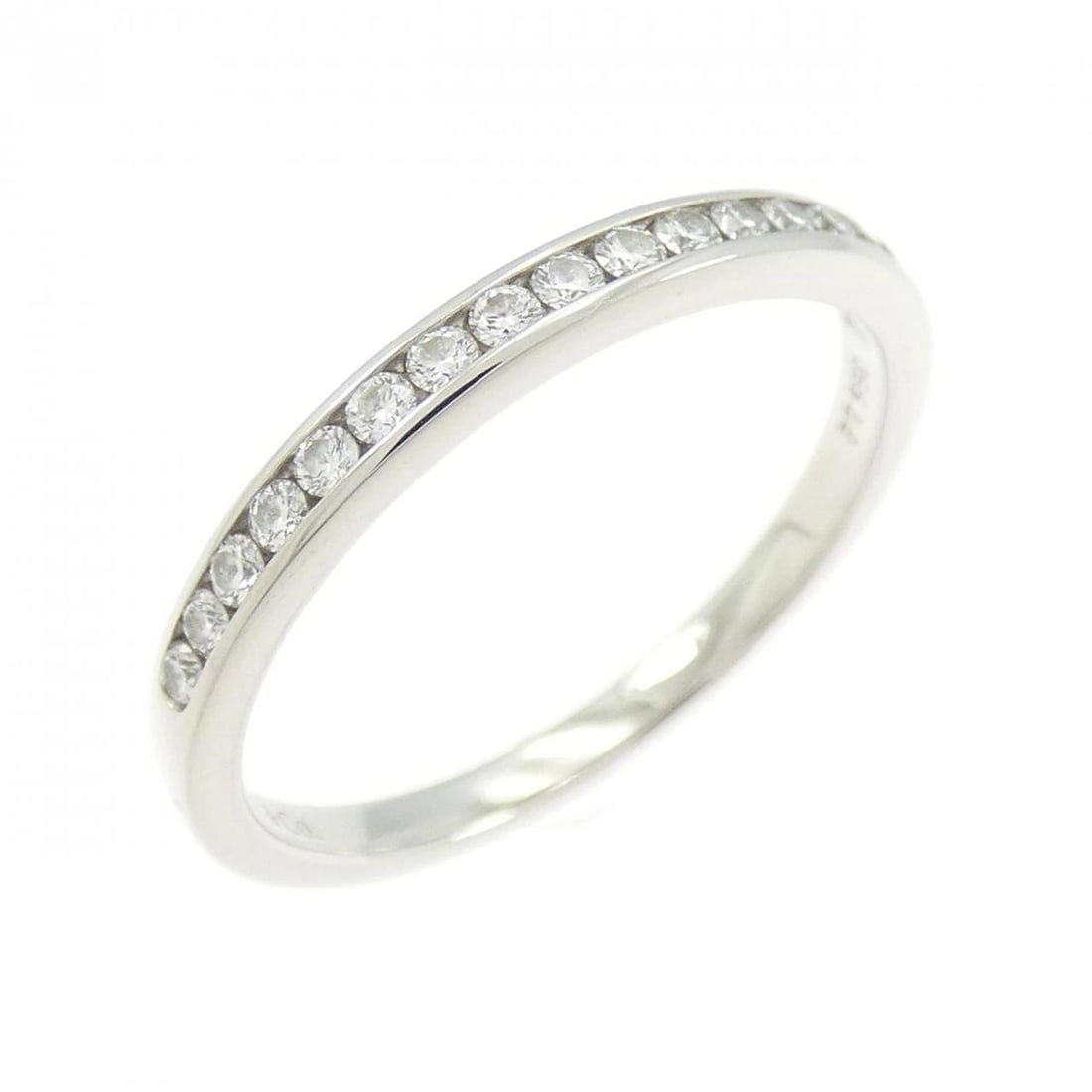 TIFFANY & CO. HALF CIRCLE CHANNEL SETTING RING: TIFFANY & Co. Half Circle Channel Setting Ring Brand: TIFFANY&Co. Type: Ring Material: Platinum950, Main Stone/Creation Natural Color: White Size: US 8 Accessories: None Accessories Notice