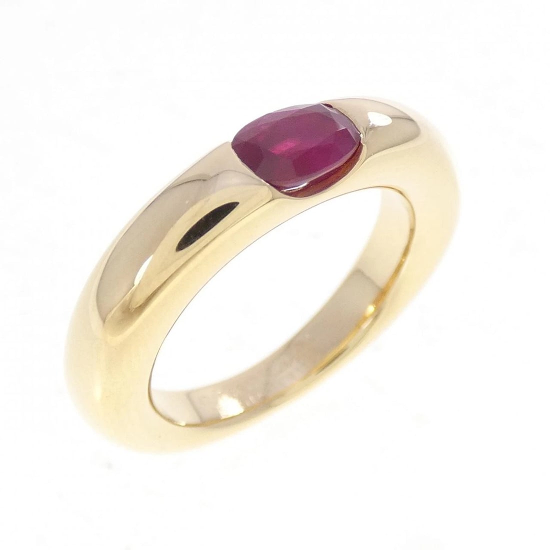 CARTIER ELLIPSE RING: Cartier Ellipse Ring Brand: CARTIER Type: Ring Material: 750 yellow gold, Color: Yellow Gold Size: US 4 Accessories: None Accessories Notice: When purchasing pre-owned goods, please refer to the