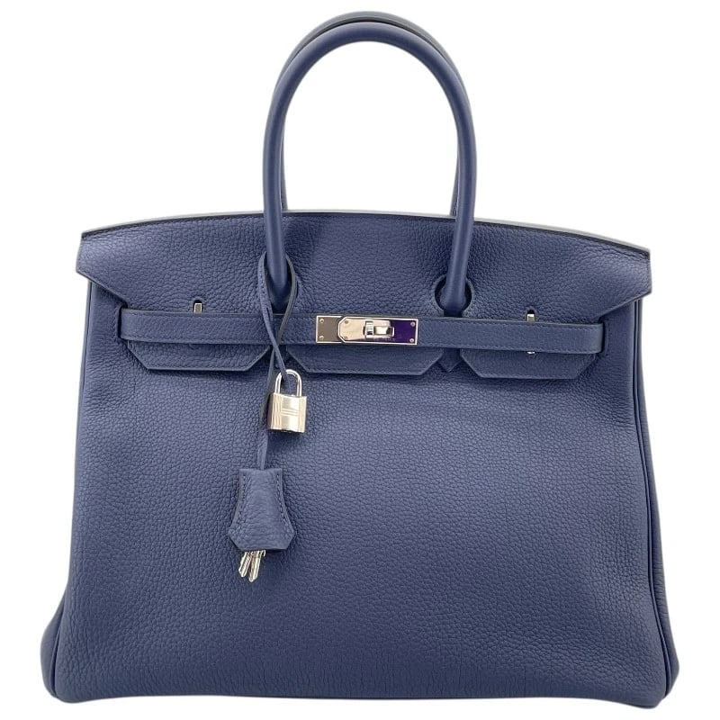 HERMES BIRKIN 35 HANDBAG: HERMES Birkin 35 Handbag Brand: HERMES Type: Handbag Material: Togo Color: SVHardware Size: W35cm x H29cmx D19cm W13.8 x H11.4x D7.5inch Accessories: None Accessories Notice: When purchasing