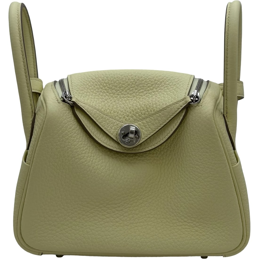 HERMES LINDY MINI SHOULDER BAG: HERMES Lindy mini Shoulder Bag Brand: HERMES Type: Shoulder Bag Material: Taurillon Clemence Color: Jaune Milton SilverHardware Size: W18cm x H12.5cmx D9cm Shoulder:92cm W7.1 x H4.9x D3.5inch Acce