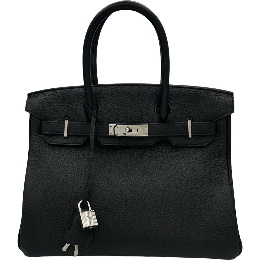 HERMES BIRKIN 30 HANDBAG: HERMES Birkin 30 Handbag Brand: HERMES Type: Handbag Material: Togo Color: Black SilverHardware Size: W29cm x H24cmx D15cm W11.4 x H9.4x D5.9inch Accessories: None Accessories Notice: When