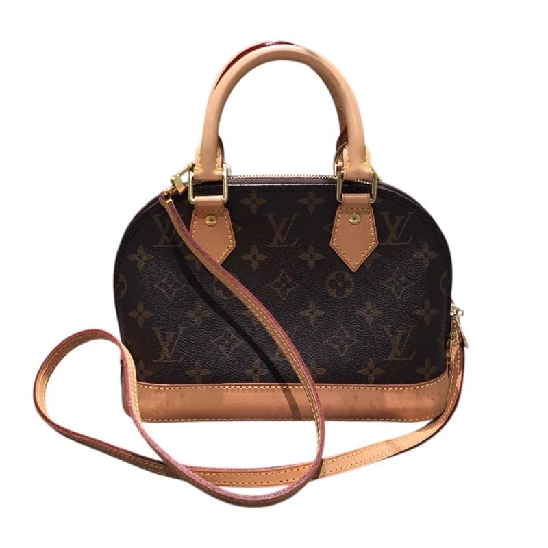 LOUIS VUITTON ALMA BB SHOULDER BAG: LOUIS VUITTON Alma BB Shoulder Bag Brand: LOUIS VUITTON Type: Shoulder Bag Material: Monogram canvas Color: Brown Size: W23cm x H18cmx D11cm W9.1 x H7.1x D4.3inch Accessories: None Accesso