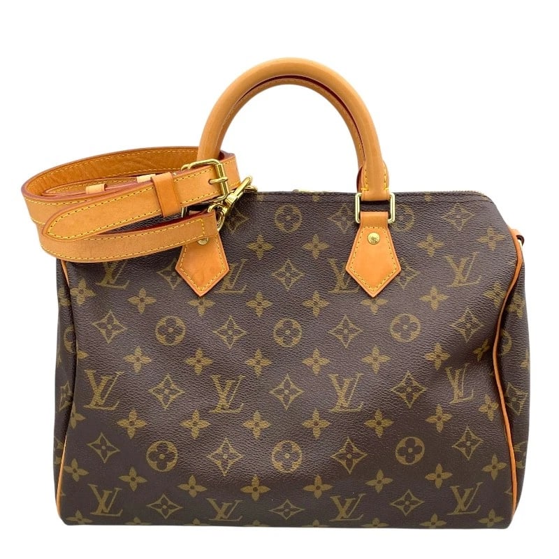 LOUIS VUITTON SPEEDY BANDOLIER 30 HANDBAG: LOUIS VUITTON Speedy Bandolier 30 Handbag Brand: LOUIS VUITTON Type: Handbag Material: Monogram canvas Color: Brown Size: W30cm x H22cmx D18cmW11.8 x H8.7x D7.1inch Accessories: None Acces