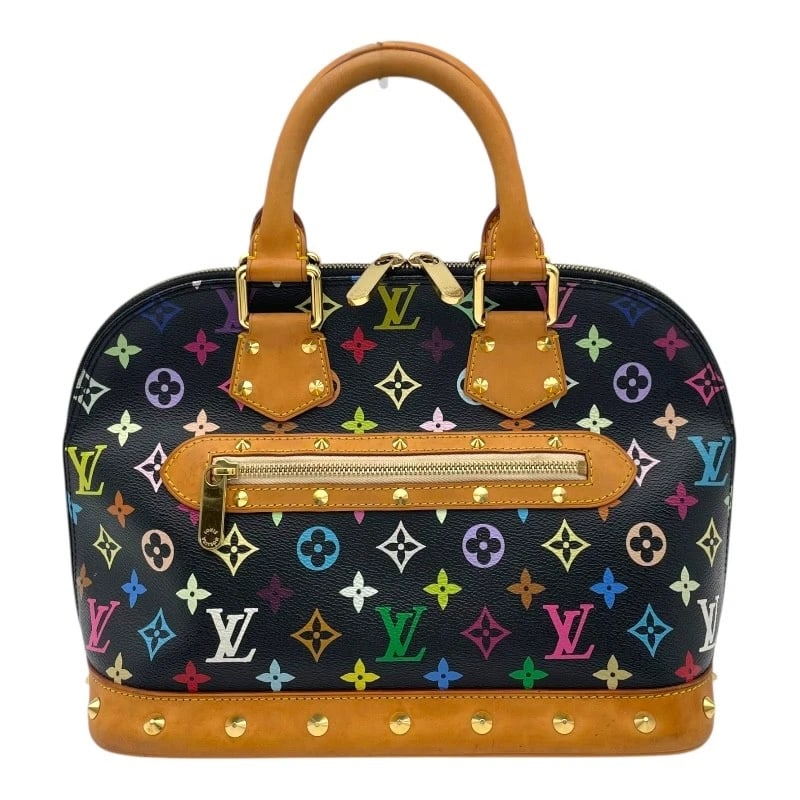 LOUIS VUITTON ALMA HANDBAG: LOUIS VUITTON Alma Handbag Brand: LOUIS VUITTON Type: Handbag Material: Monogram Color: Noir multicolor Size: W30cm x H23cmx D16cmW11.8 x H9.1x D6.3inch Accessories: None Accessories Notice: When