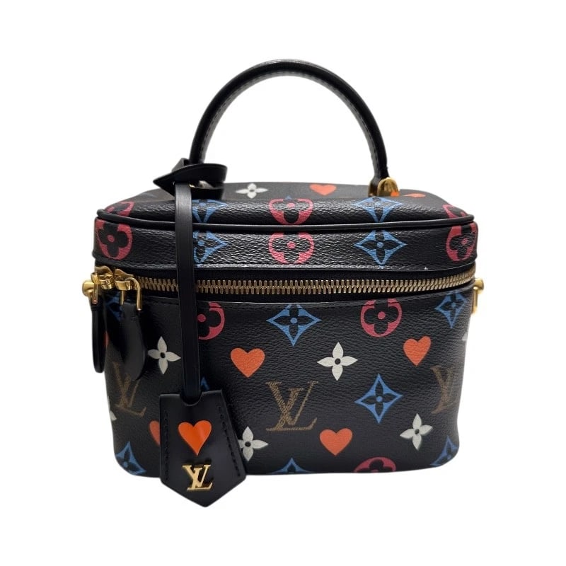 LOUIS VUITTON VANITY PM SHOULDER BAG: LOUIS VUITTON Vanity PM Shoulder Bag Brand: LOUIS VUITTON Type: Shoulder Bag Material: PVC Color: black Size: W18cm x H13cmx D10cmW7.1 x H5.1x D3.9inch Accessories: None Accessories Notice: When