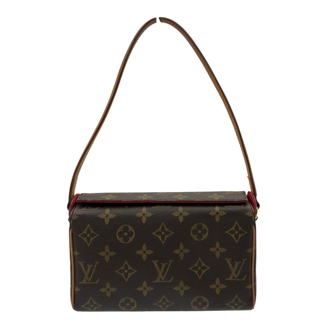 LOUIS VUITTON RECITAL HANDBAG: LOUIS VUITTON Recital Handbag Brand: LOUIS VUITTON Type: Handbag Material: Monogram canvas / leather Color: Brown Gold Hardware Size: W20.0cm x H13.0cmx D6.0cm W7.9 x H5.1x D2.4inch Accessories: N