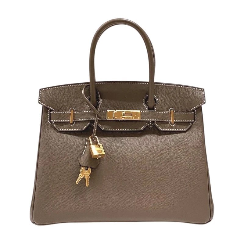 HERMES BIRKIN 30 HANDBAG: HERMES Birkin 30 Handbag Brand: HERMES Type: Handbag Material: Epsom Color: Etup Gold Hardware Size: W30cm x H23cmx D15cm W11.8 x H9.1x D5.9inch Accessories: None Accessories Notice: When