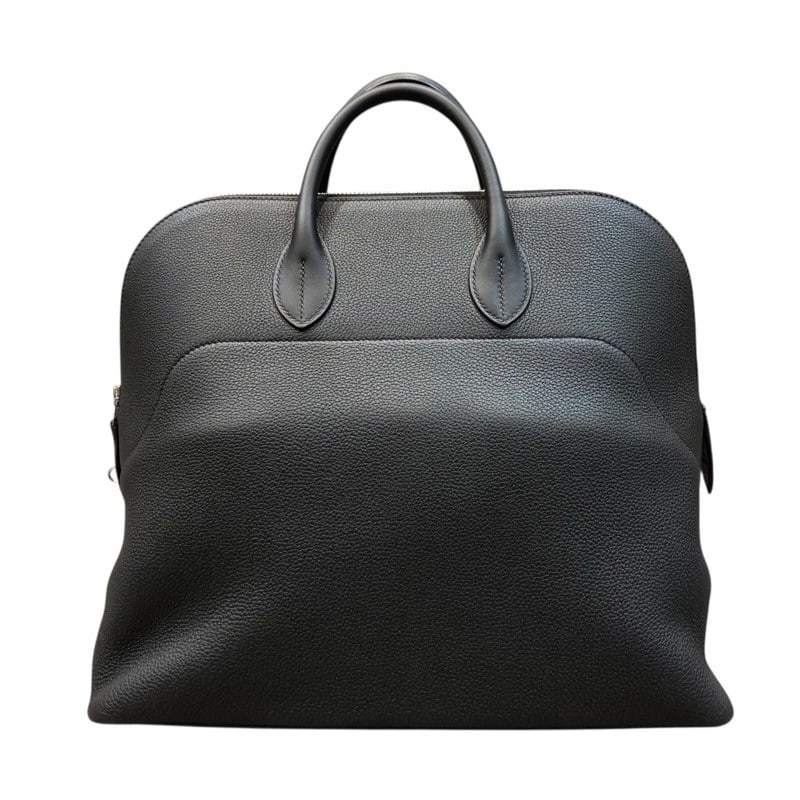 HERMES BOLIDE A DOS TOGO X SWIFT TOTE BAG: HERMES Bolide a Dos Togo x Swift Tote Bag Brand: HERMES Type: Tote Bag Material: Togo/Swift Color: Black SilverHardware Size: W40cm x H34cmx D19cm W15.7 x H13.4x D7.5inch Accessories: None