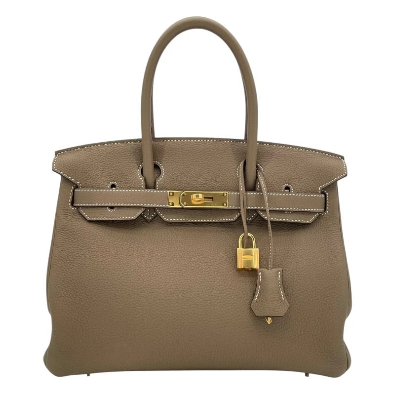 HERMES BIRKIN 30 HANDBAG: HERMES Birkin 30 Handbag Brand: HERMES Type: Handbag Material: Togo Color: Etup GD Hardware Size: W30cm x H23.5cmx D15cm W11.8 x H9.3x D5.9inch Accessories: None Accessories Notice: When p