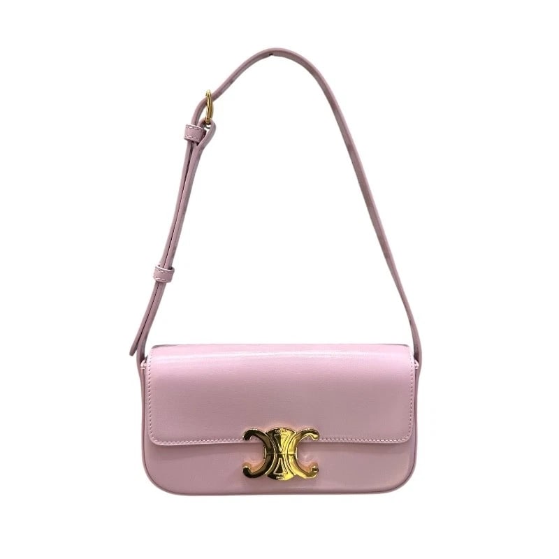 CELINE SHOULDER BAG CLAUDE HANDBAG: CELINE Shoulder Bag Claude Handbag Brand: CELINE Type: Handbag Material: Shiny calfskin Color: Rose Size: W21.5cm x H12cmx D5cmW8.5 x H4.7x D2.0inch Accessories: None Accessories Notice: When