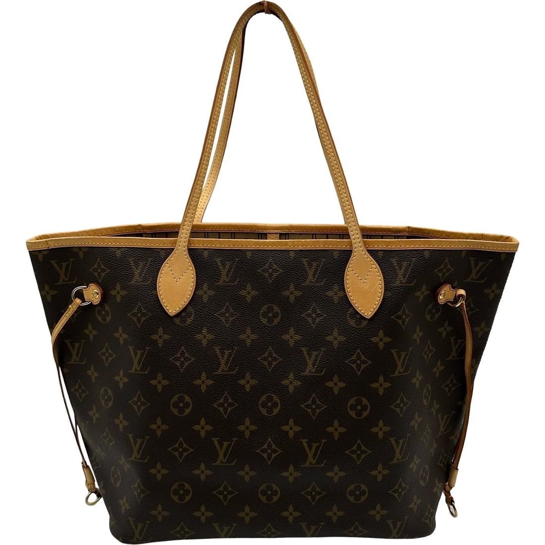 LOUIS VUITTON NEVERFULL MM TOTE BAG: LOUIS VUITTON Neverfull MM Tote Bag Brand: LOUIS VUITTON Type: Tote Bag Material: Monogram Color: Brown Size: W47cm x H28.5cmx D14.5cm W18.5 x H11.2x D5.7inch Accessories: None Accessories