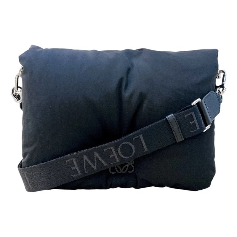 LOEWE GOYA BAG SHOULDER BAG: LOEWE goya bag Shoulder Bag Brand: LOEWE Type: Shoulder Bag Material: Nylon Color: black Size: W30cm x H20.5cmx D10cm W11.8 x H8.1x D3.9inch Accessories: None Accessories Notice: When purc