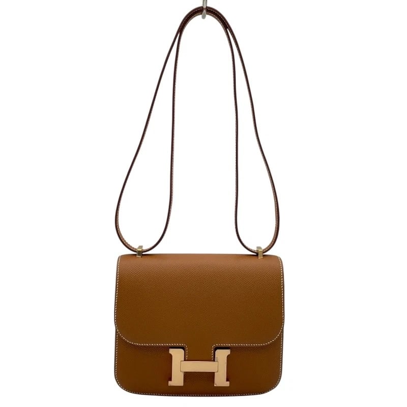 HERMES CONSTANCE 3 MINI SHOULDER BAG: HERMES Constance 3 Mini Shoulder Bag Brand: HERMES Type: Shoulder Bag Material: Epsom Color: Gold PGHardware Size: W18cm x H15cmx D5cm W7.1 x H5.9x D2.0inch Accessories: None Accessories N