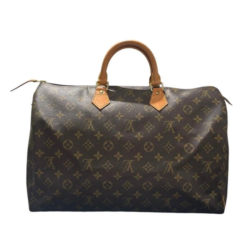 LOUIS VUITTON SPEEDY 40 HANDBAG: LOUIS VUITTON Speedy 40 Handbag Brand: LOUIS VUITTON Type: Handbag Material: Monogram canvas Color: Brown Size: W40cm x H25cmx D1?cm W15.7 x H9.8x D0.4inch Accessories: None Accessories No