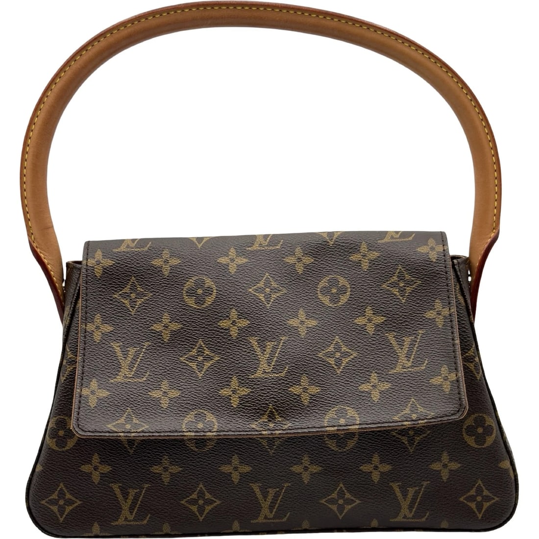 LOUIS VUITTON MINI LOOPING HANDBAG: LOUIS VUITTON Mini looping Handbag Brand: LOUIS VUITTON Type: Handbag Material: Monogram canvas Color: Brown Size: W28cm x H17cmx D8.5cm W11.0 x H6.7x D3.3inch Accessories: None Accessorie