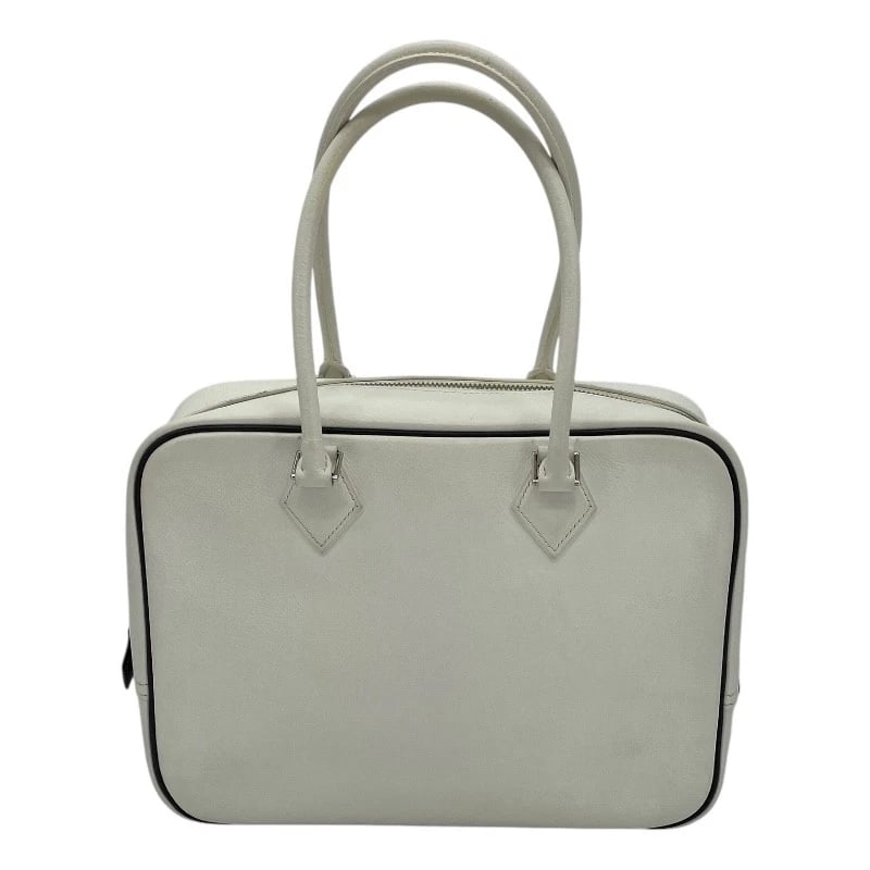 HERMES PURUM 28 HANDBAG: HERMES Purum 28 Handbag Brand: HERMES Type: Handbag Material: Epsom Color: White SVHardware Size: W28cm x H20cmx D10cm W11.0 x H7.9x D3.9inch Accessories: None Accessories Notice: When pur