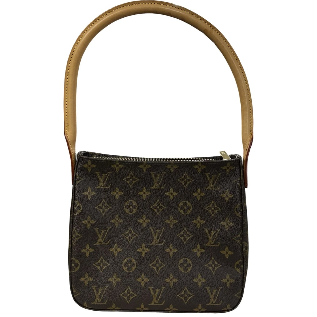 LOUIS VUITTON LOOPING MM SHOULDER BAG: LOUIS VUITTON Looping MM Shoulder Bag Brand: LOUIS VUITTON Type: Shoulder Bag Material: Monogram Color: Brown Size: W24cm x H21cmx D10cm W9.4 x H8.3x D3.9inch Accessories: None Accessories