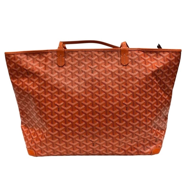 GOYARD ARTOIS MM TOTE BAG: GOYARD Artois MM Tote Bag Brand: GOYARD Type: Tote Bag Material: PVC / Leather Color: Orange Size: W36cm x H29cmx D16cm W14.2 x H11.4x D6.3inch Accessories: None Accessories Notice: When p