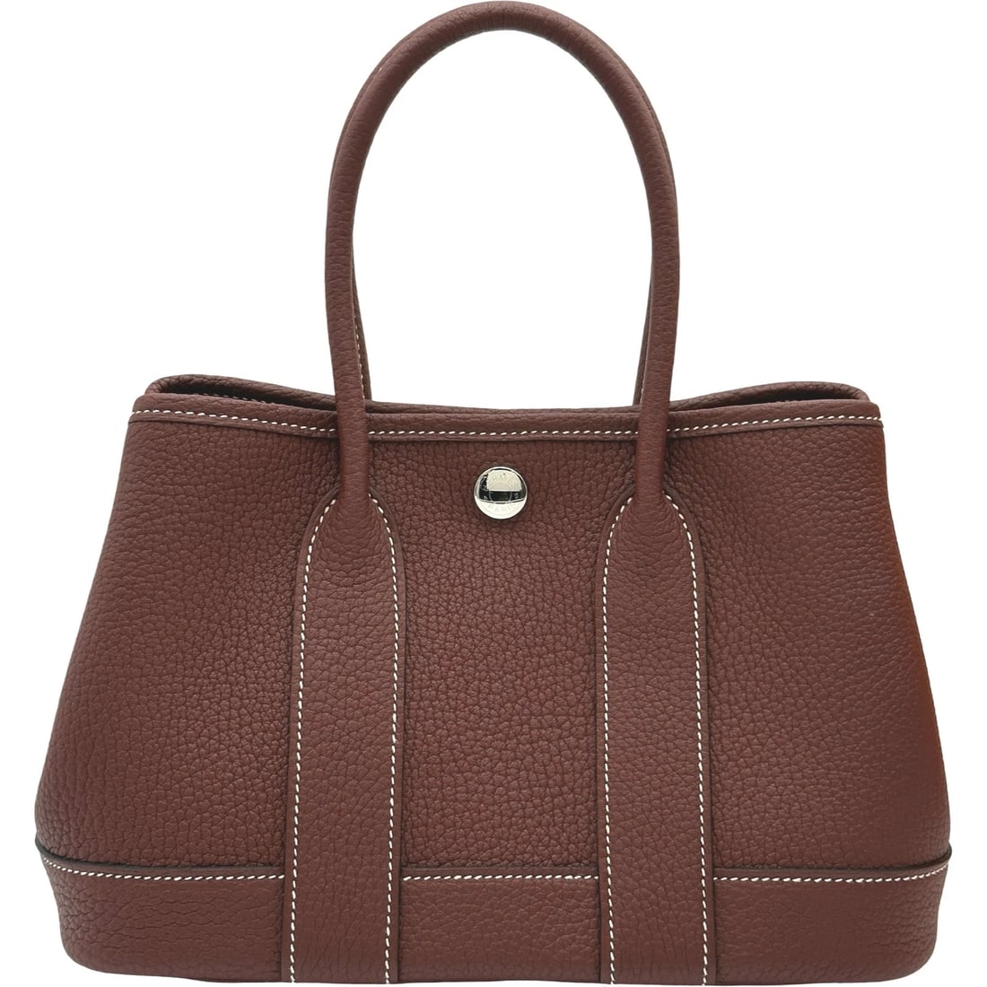 HERMES NEO GARDEN 23 HANDBAG: HERMES Neo Garden 23 Handbag Brand: HERMES Type: Handbag Material: Negonda Color: Rouge Ash SilverHardware Size: W23cm x H15cmx D10.5cm W9.1 x H5.9x D4.1inch Accessories: None Accessories Notice: