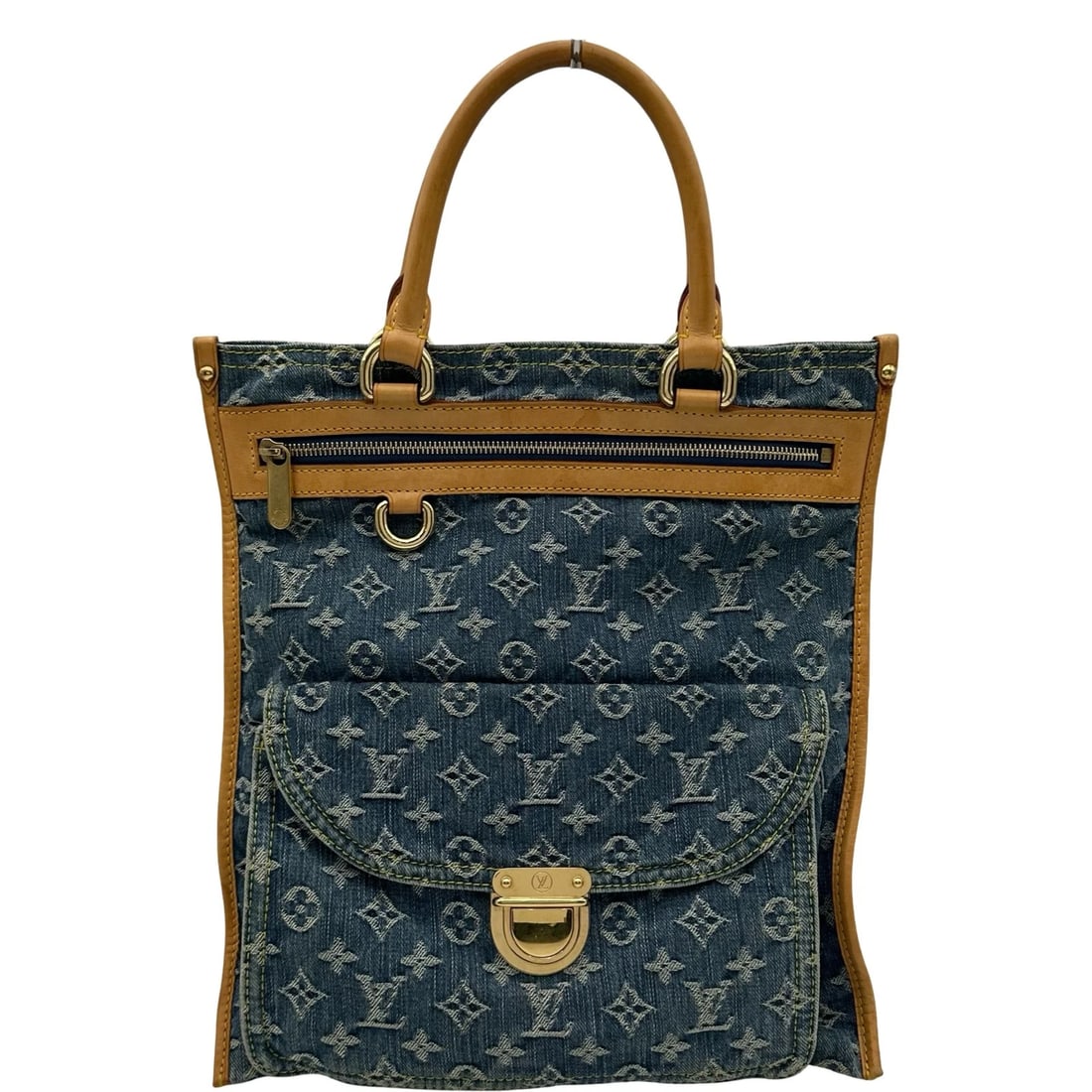 LOUIS VUITTON FLAT SHOPPER TOTE BAG (1 of 9)