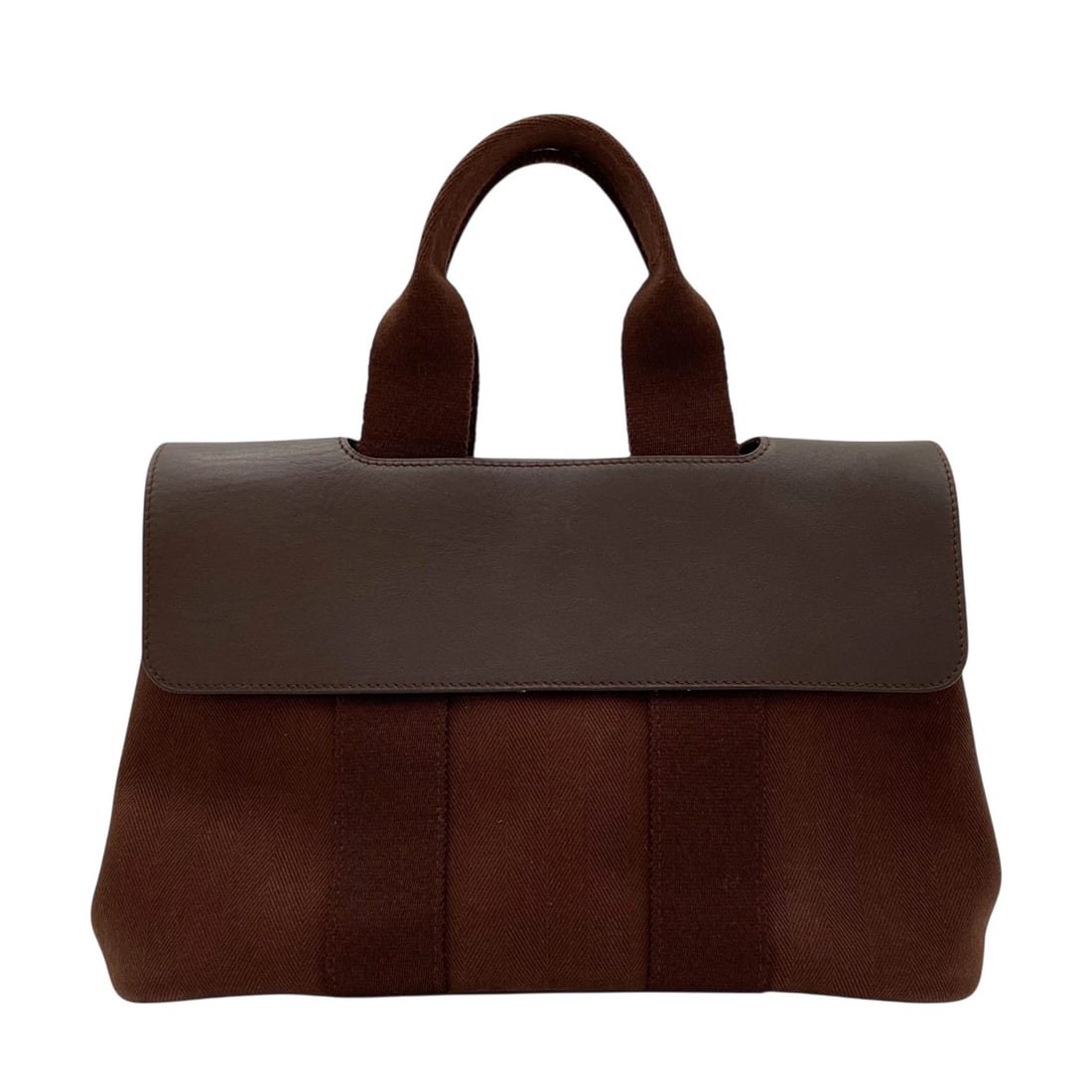 HERMES VALPARAISO PM HANDBAG: HERMES Valparaiso PM Handbag Brand: HERMES Type: Handbag Material: Toile/leather Color: Brown Size: W30.0cm x H20.0cmx D13.0cm W11.8 x H7.9x D5.1inch Accessories: None Accessories Notice: