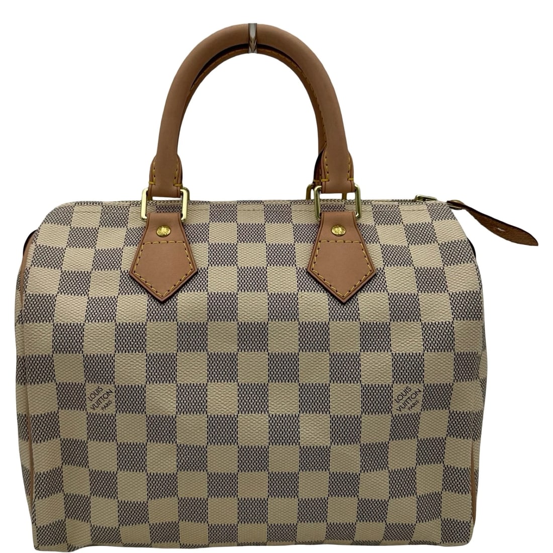LOUIS VUITTON SPEEDY 25 HANDBAG: LOUIS VUITTON Speedy 25 Handbag Brand: LOUIS VUITTON Type: Handbag Material: Damier Azul Color: Ivory Size: W24.5cm x H18cmx D14cm W9.6 x H7.1x D5.5inch Accessories: None Accessories Notic