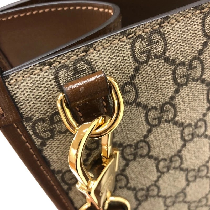 GUCCI INTERLOCKING G MEDIUM TOTE BAG - 4
