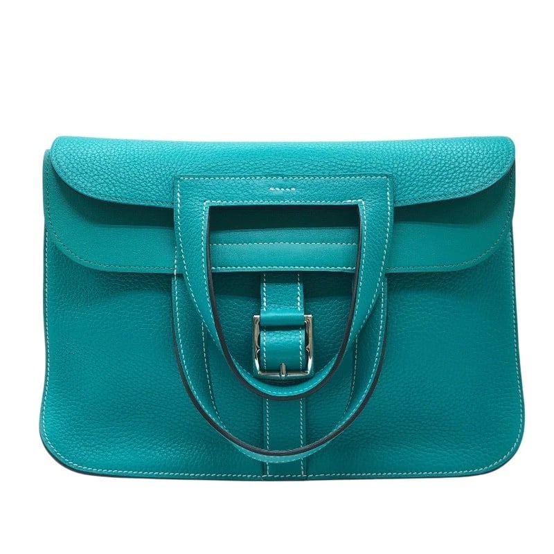 HERMES ARZAN 31 SHOULDER BAG: HERMES Arzan 31 Shoulder Bag Brand: HERMES Type: Shoulder Bag Material: Taurillon Clemence Color: Vert Verone SilverHardware Size: W31cm x H28.5cmx D9cmW12.2 x H11.2x D3.5inch Accessories: None