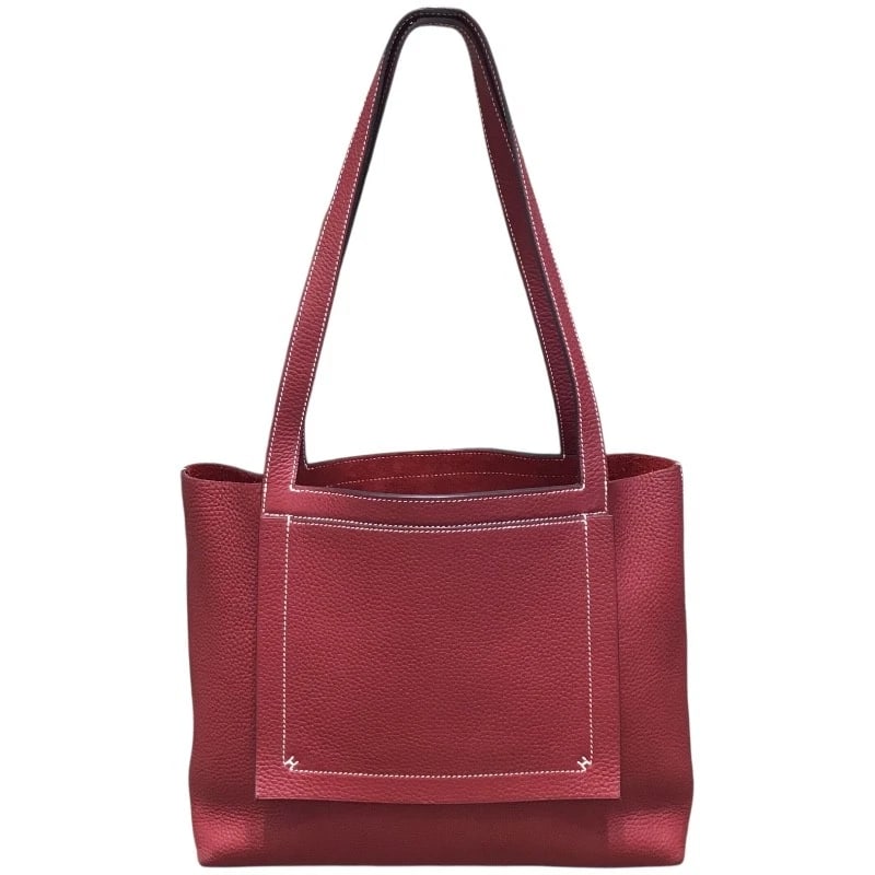 HERMES CABASSELIER 31 TOTE BAG: HERMES Cabasselier 31 Tote Bag Brand: HERMES Type: Tote Bag Material: Taurillon Clemence Color: Rouge ash Size: W31cm x H24cmx D10cm W12.2 x H9.4x D3.9inch Accessories: None Accessories No