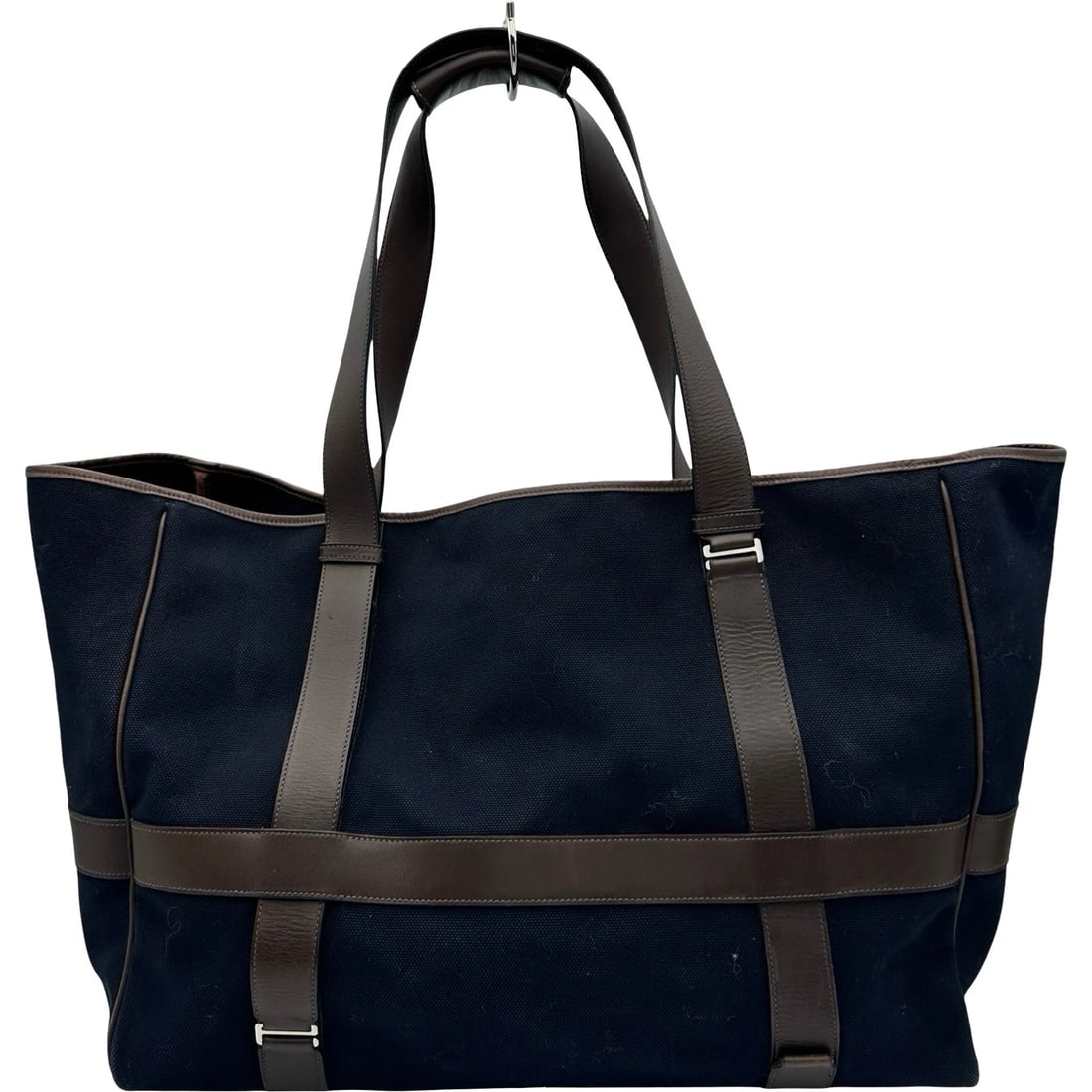 HERMES ARION CABAS TOTE BAG: HERMES Arion Cabas Tote Bag Brand: HERMES Type: Tote Bag Material: Evercolor/Toile Color: Brown SilverHardware Size: W48cm x H35cmx D21cm W18.9 x H13.8x D8.3inch Accessories: None Accessor